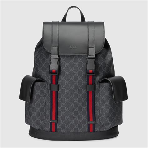 gucci black soft gg supreme backpack fake|gg supreme canvas zip backpack.